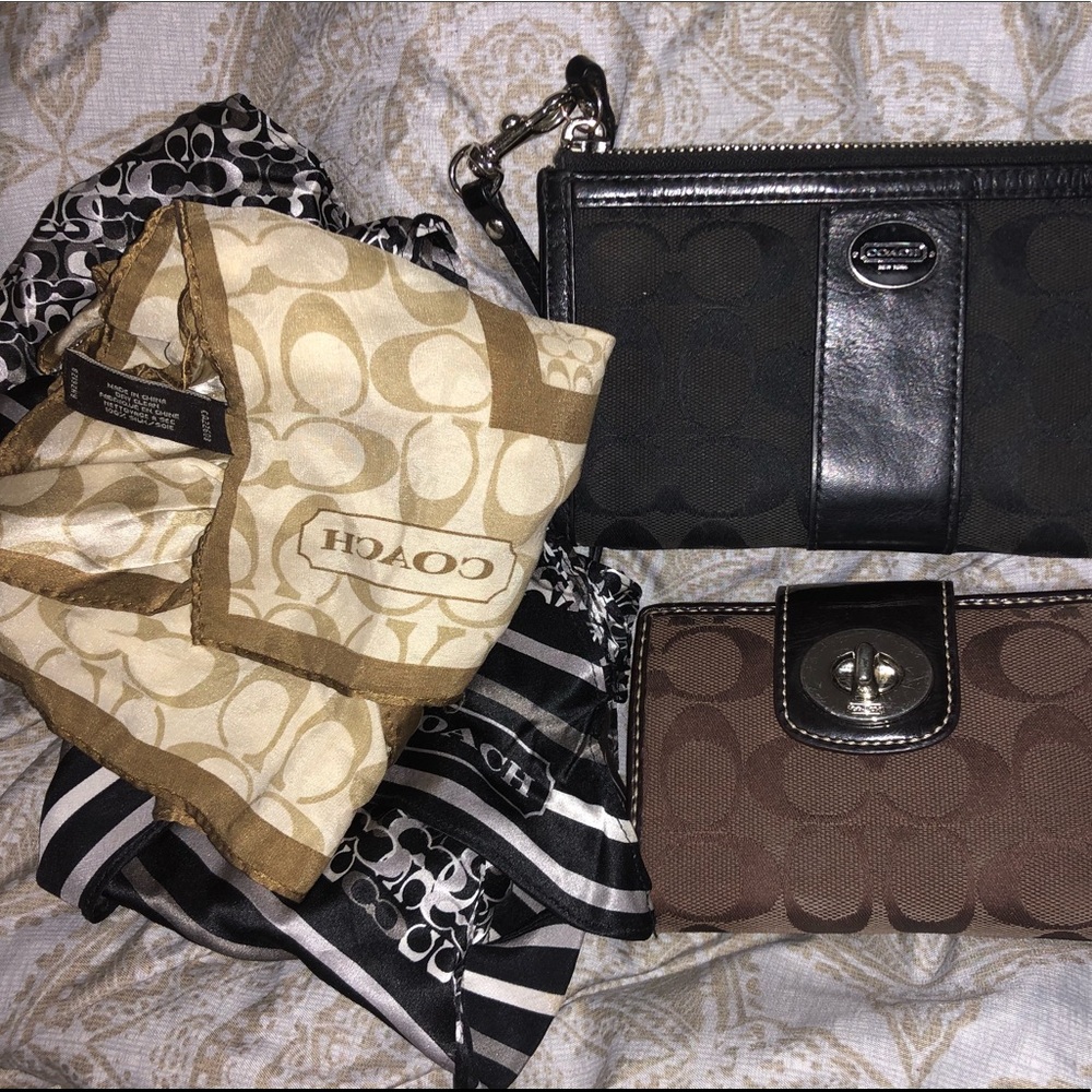 Coach wallets and coach scarves